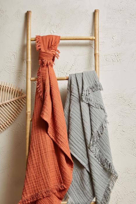 Plaids en gaze de coton